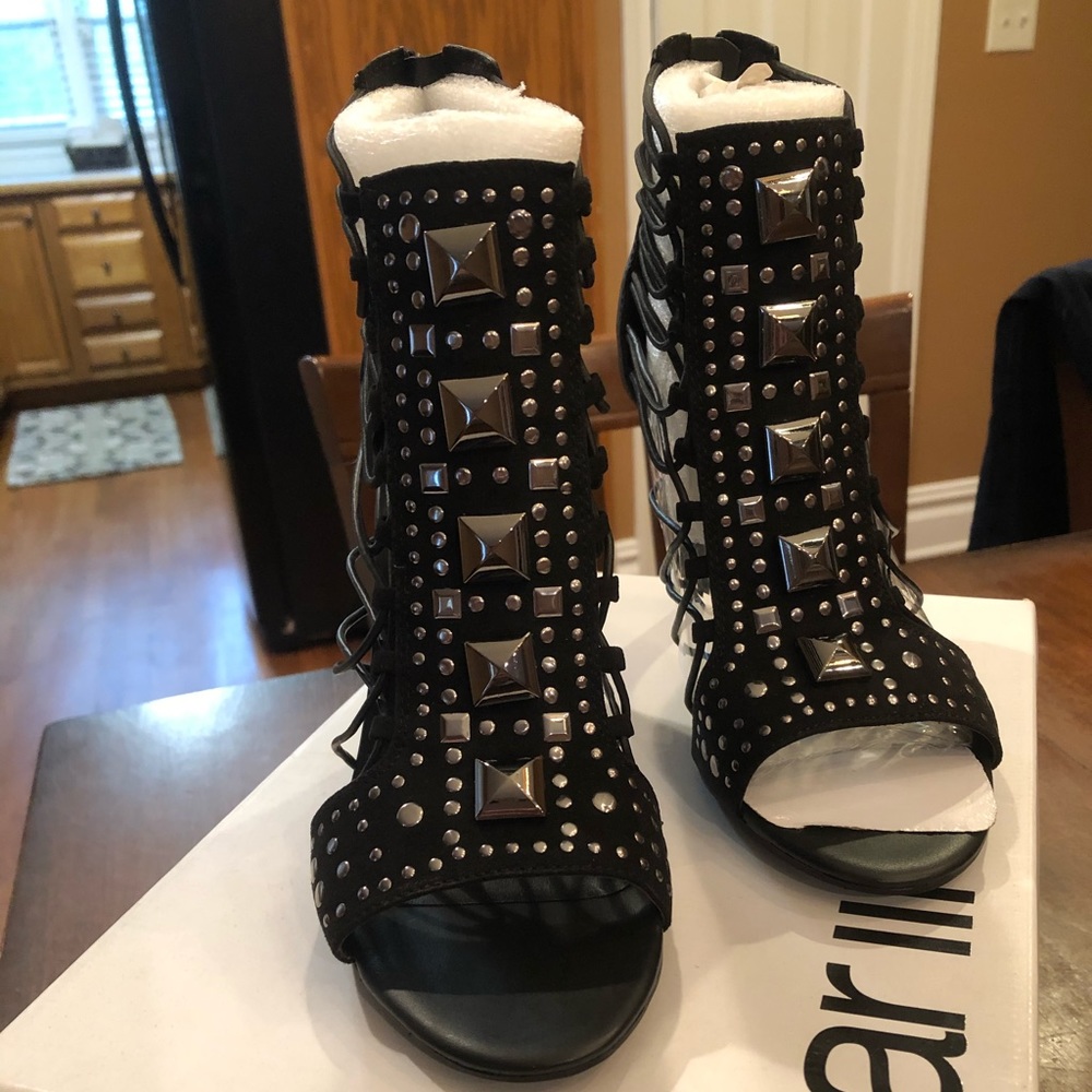 Bar III peep toe heels